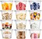 50 Pack 8 OZ Disposable Plastic Cups with Lids,Clear Portion Cups with Flat Lids,Disposable Clear Ice Cream Cups for Parfaits,Yogurt,Drink,Soups,Snacks,Salad,Fruit(With Holes)